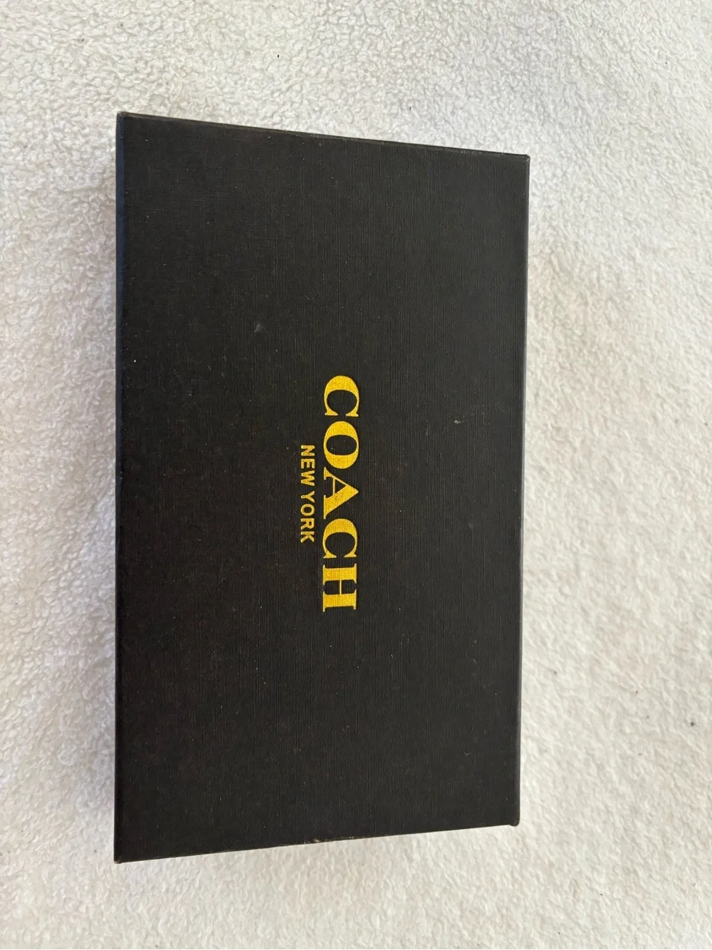 Coach Brown Signature Canvas Wallet with Tan Leather Trim original packing - Picture 6 of 7